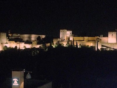 Alhambra at night