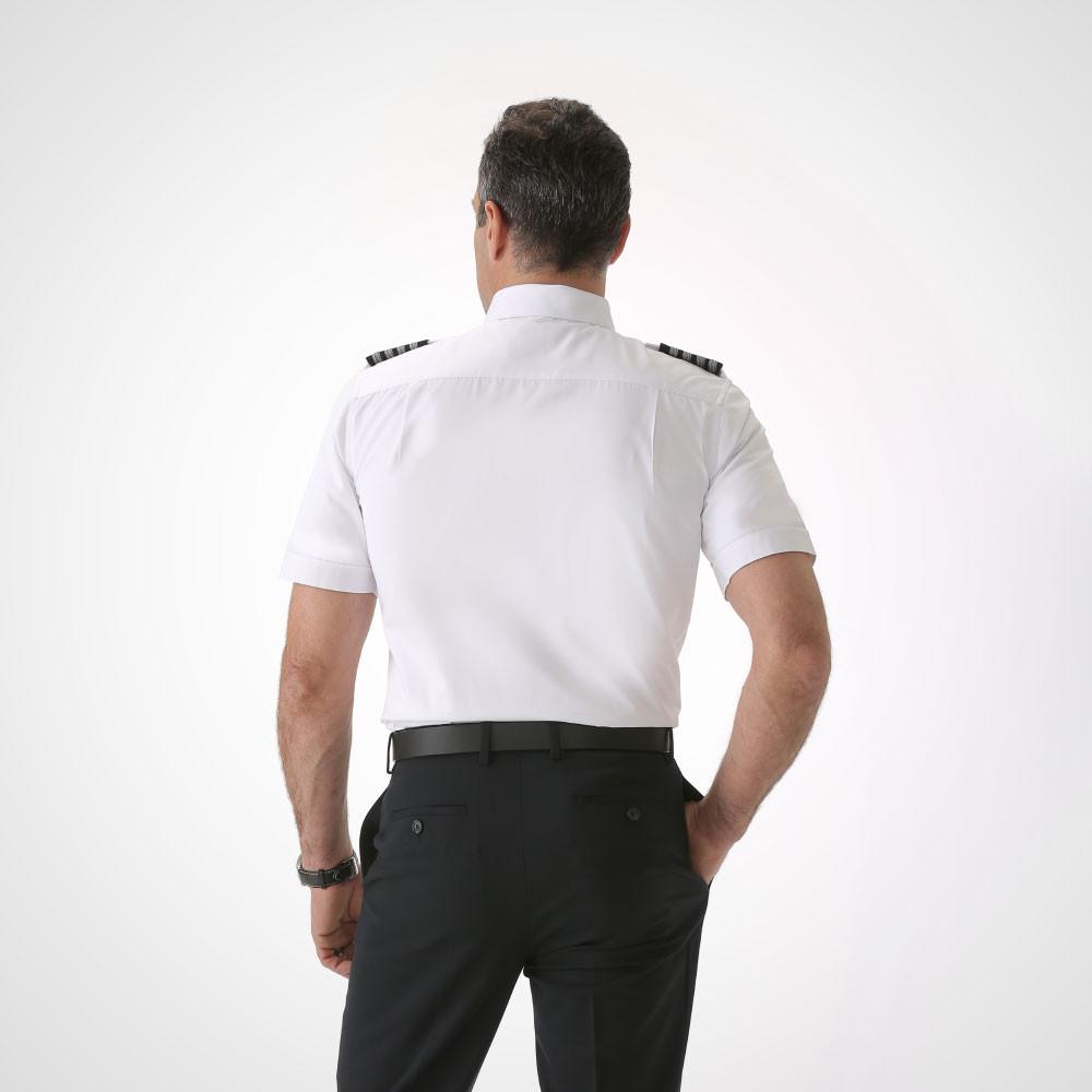 Men's Short Sleeve Pilot Uniform Shirt - Fitted Cirrus