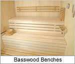 Superior Sauna Custom Basswood Benches