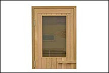 Superior Sauna Half Glass Door