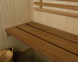 Superior Sauna Custom Cedar Bench