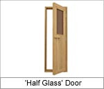 Superior Sauna Half Glass Door