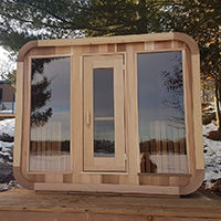 Superior Sauna Luna Outdoor Sauna Tempered Glass