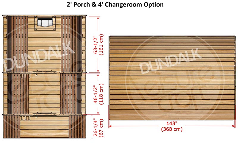 Superior Sauna Pod 8 x 6 Interior Specifications