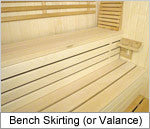 Superior Sauna Bench Skirting