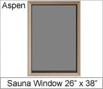 Superior Sauna 26 x 38 Aspen Sauna Window