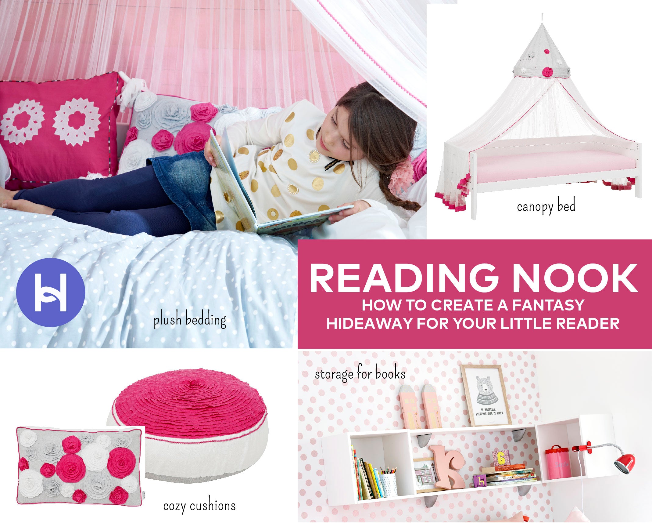 Huckleberry Kids Rooms - Cozy Reading Nook