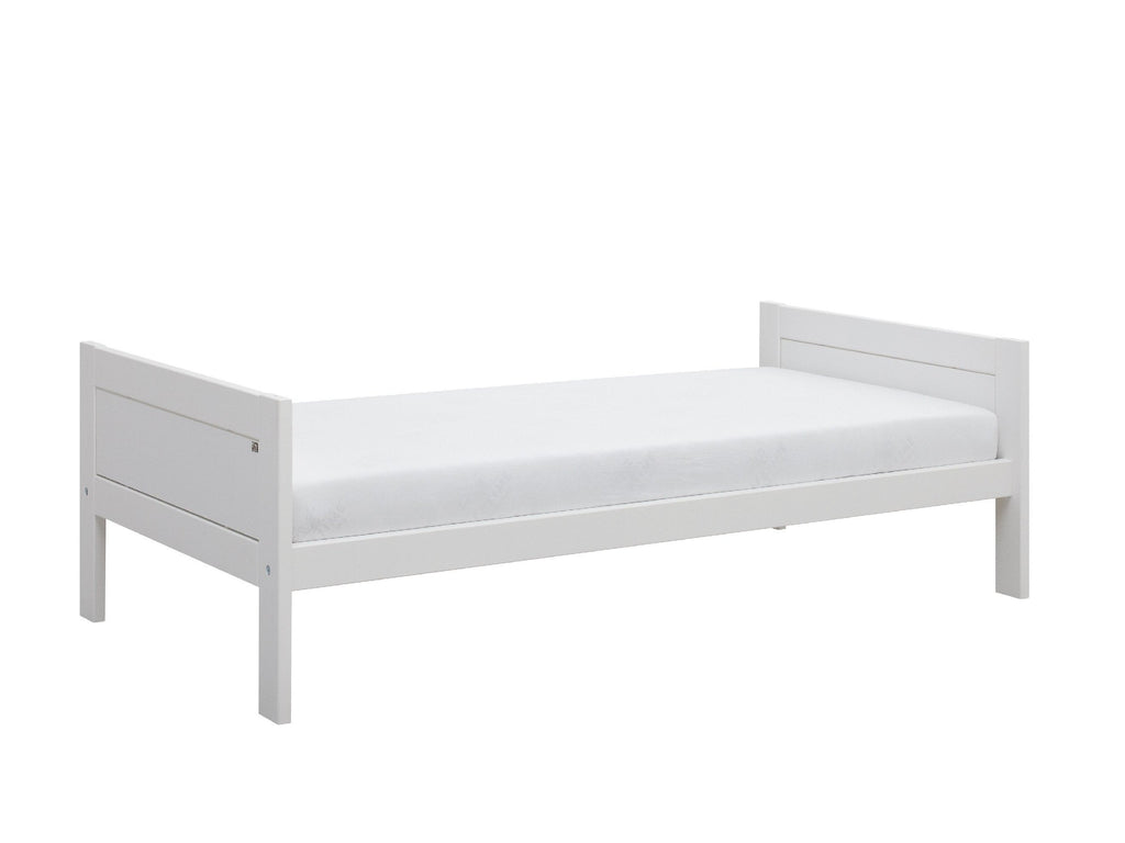 kids white single bed