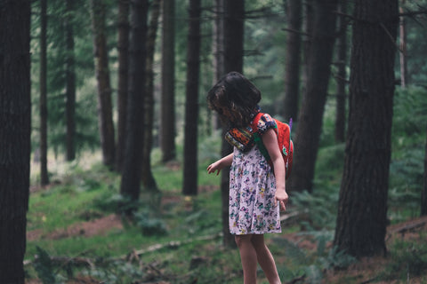 hike in state park with kids