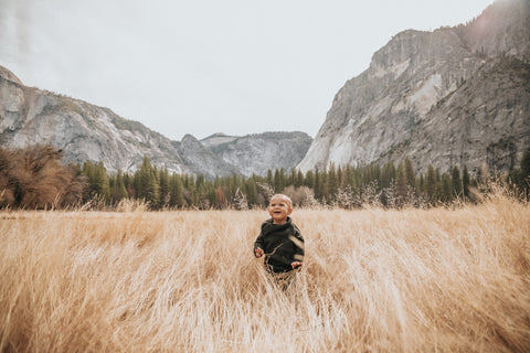 kid in Yosemite