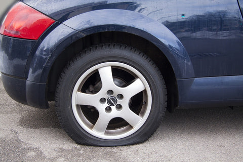 flat tyre without tyre sealant