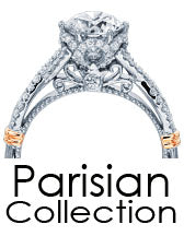 Verragio engagement rings and wedding bands Parisian Collection Jewelry