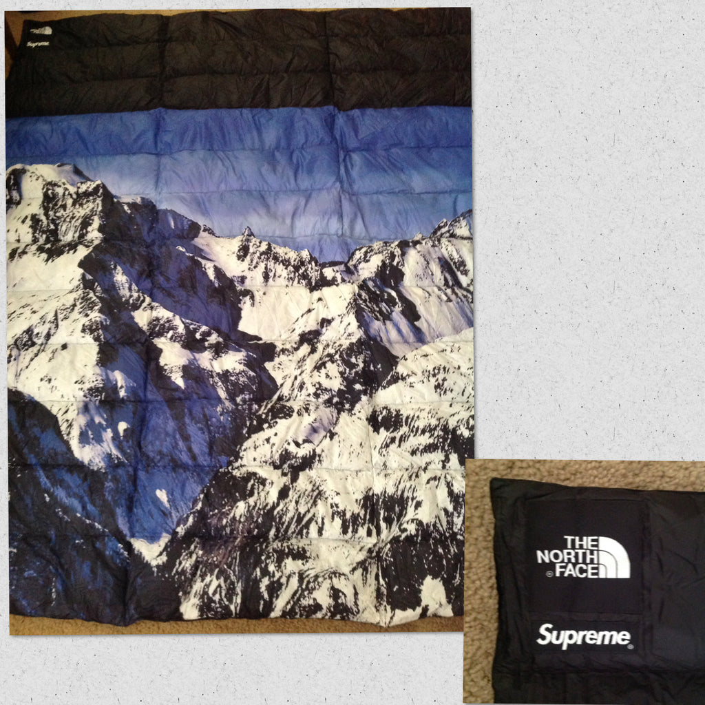 north face supreme blanket