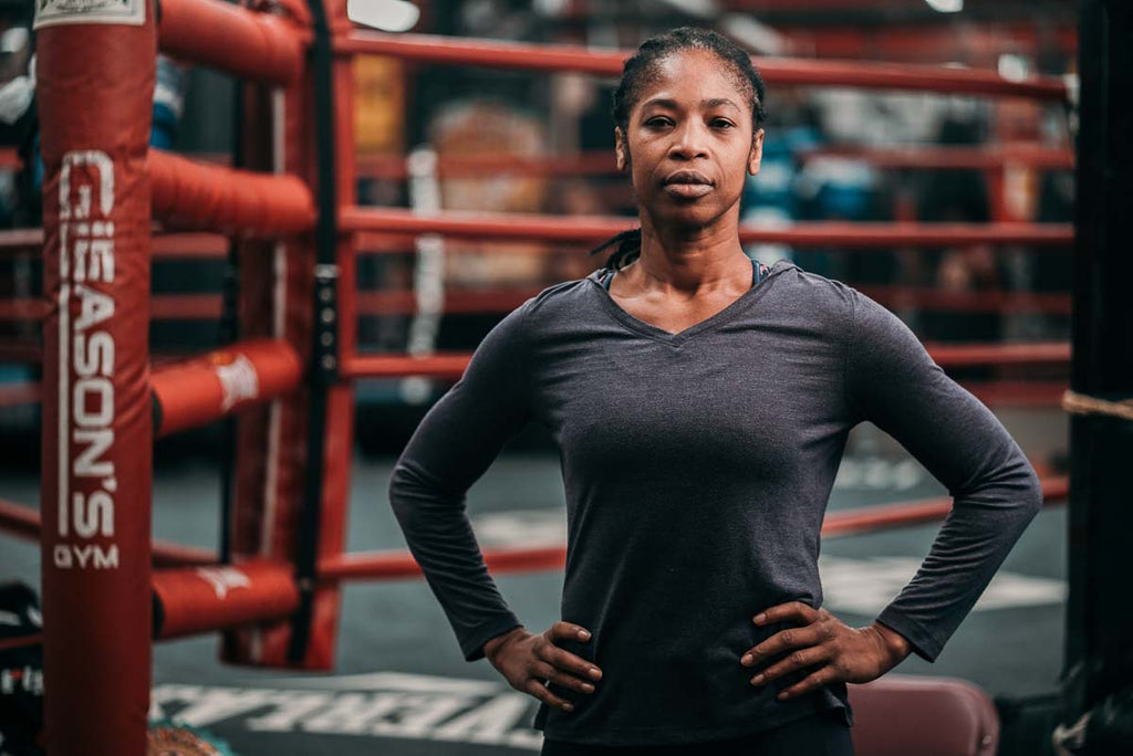 portrait of alicia slick ashley at gleasons gym by ph daniel sanchez