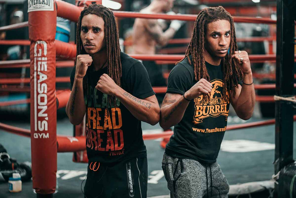 Scott Burrell and Dean Burrell at gleasons gym by ph daniel sanchez