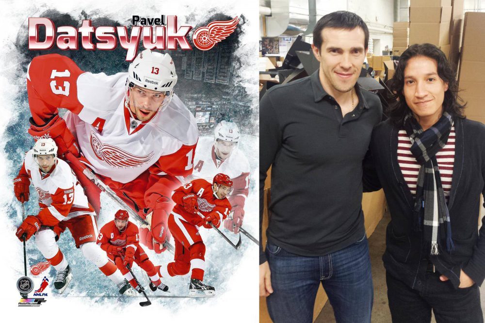 pavel datsyuk red wings and ph daniel sanchez