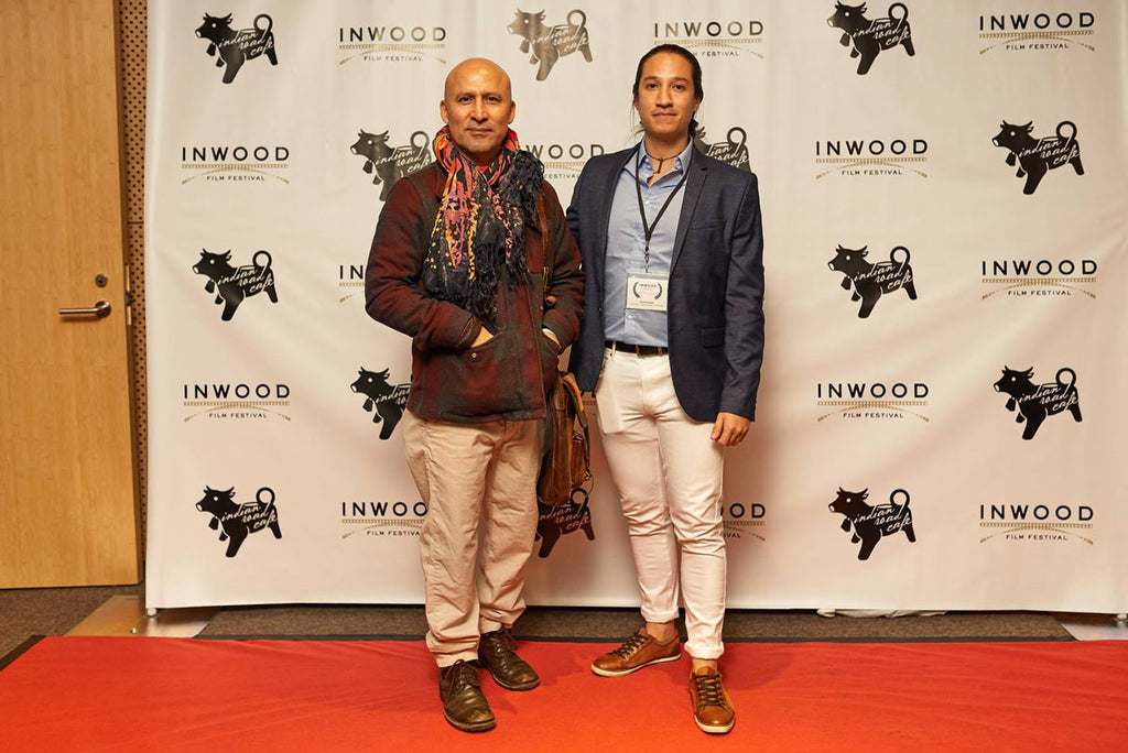 ph daniel sanchez and pablo caviedes on the map at inwood film festival