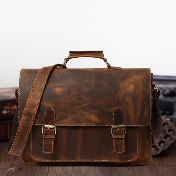 monogram briefcase for him