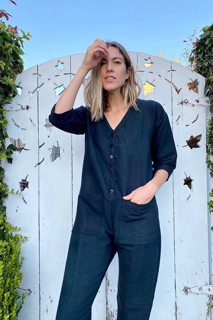 xs black jumpsuit