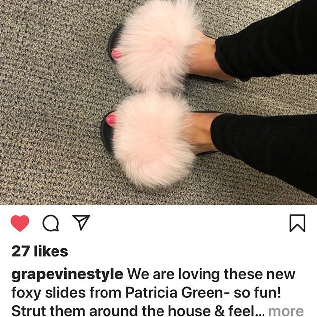 patricia green fur slides