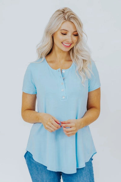 blue summer top