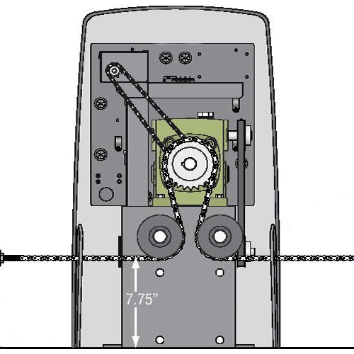 Doorking 9000 085 Slide Gate Opener With 1hp Motor