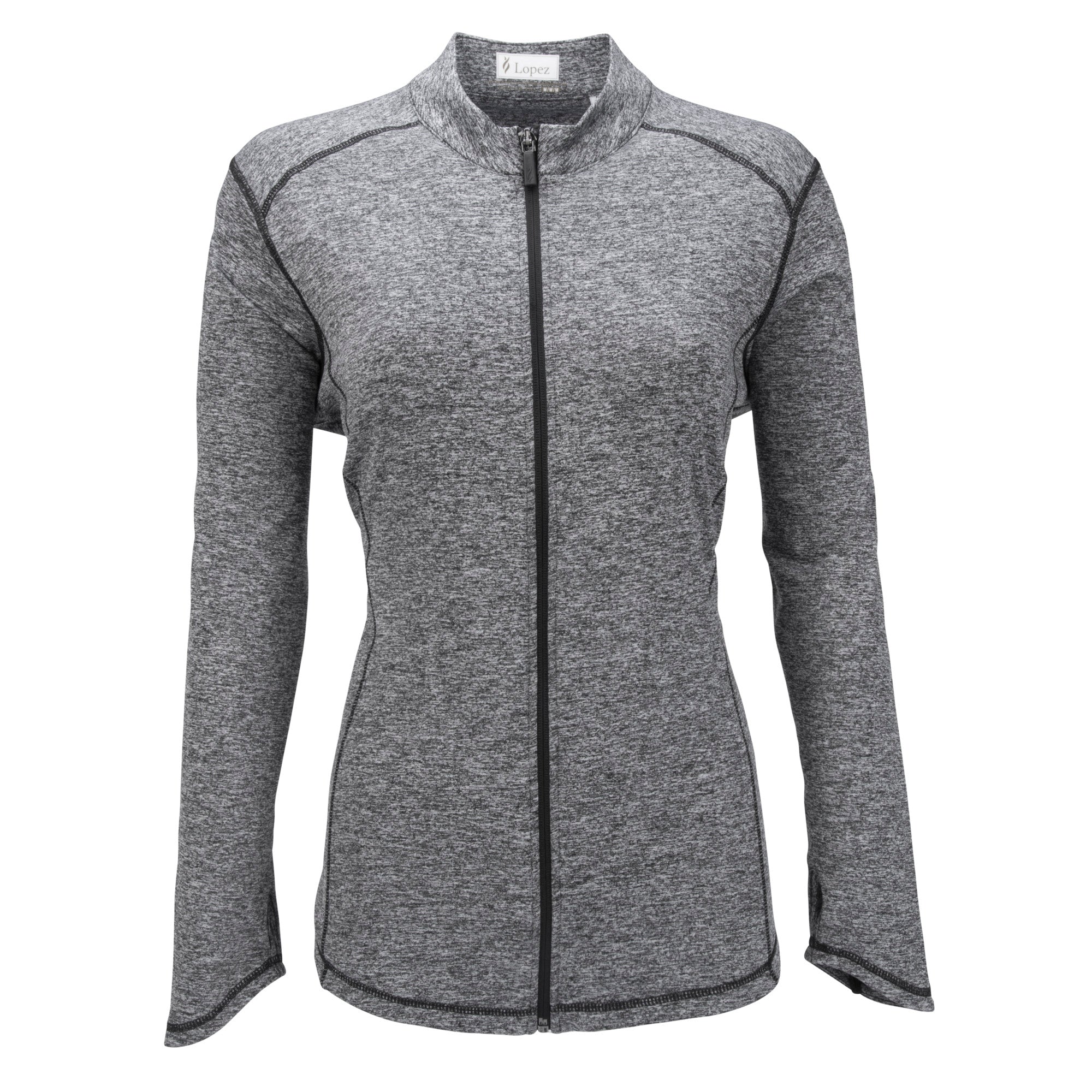 Nancy Lopez Jazzy Jacket Plus Black Heather