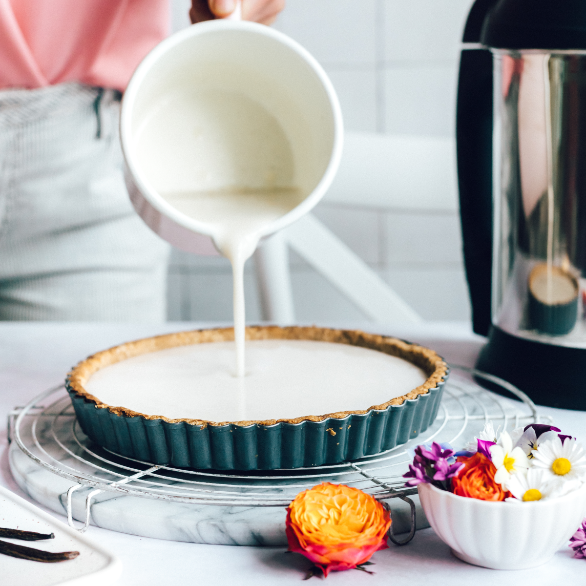 Vanilla Panna Cotta Tart