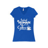 Instant Human Women's Jersey Short Sleeve V-Neck Tee - SoREALa