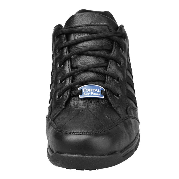 Women's Work Shoes - Non Slip - Black Work Shoes - Fortal - Work Shoes - Black Lace Up Work Shoes