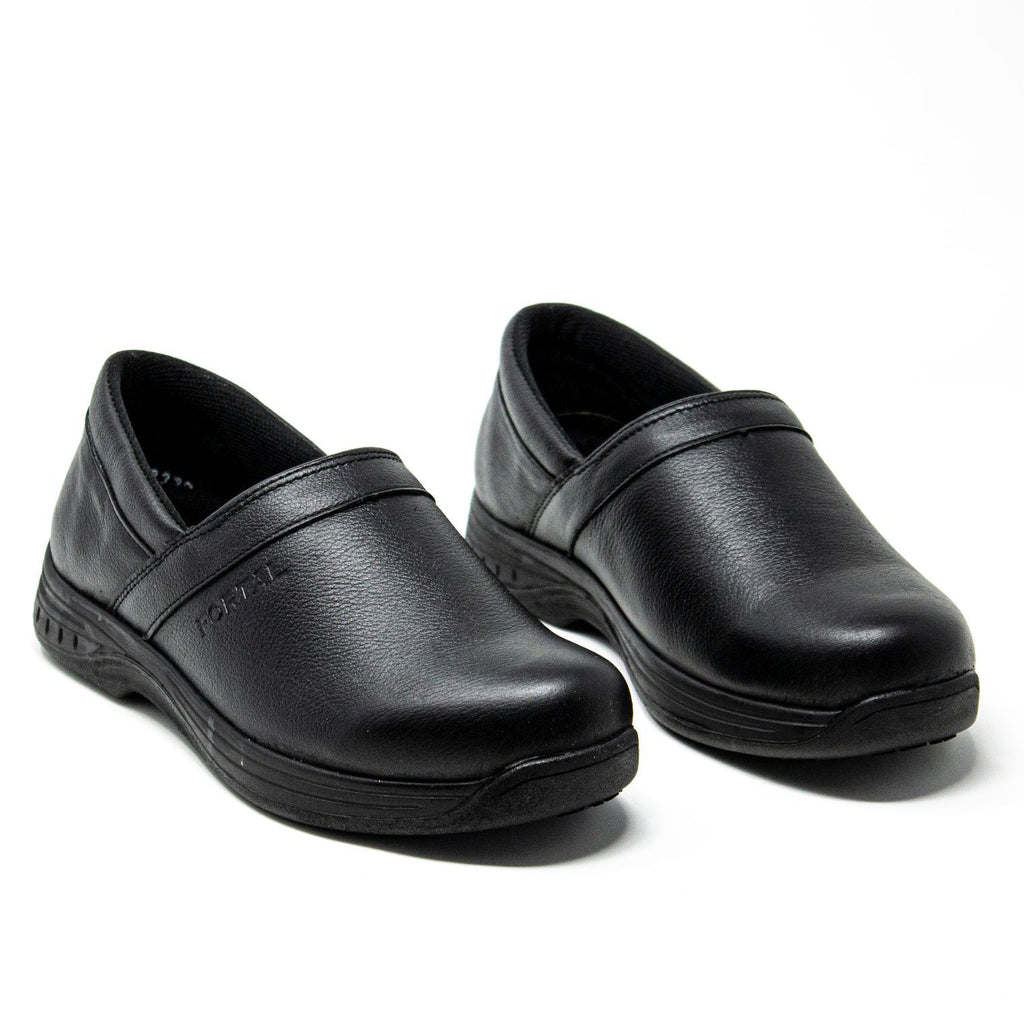 women's black non slip work shoes