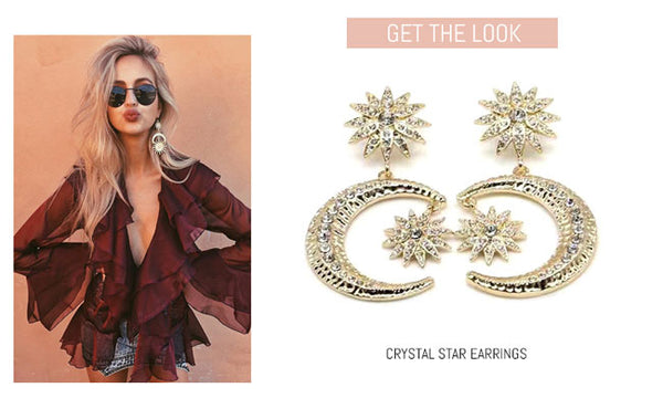 Crystal Star Statement Earring