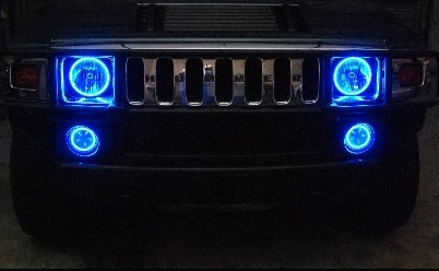 hummer h3 halo lights