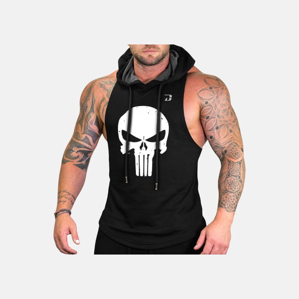 punisher sleeveless hoodie