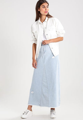 falda larga vaquera zalando