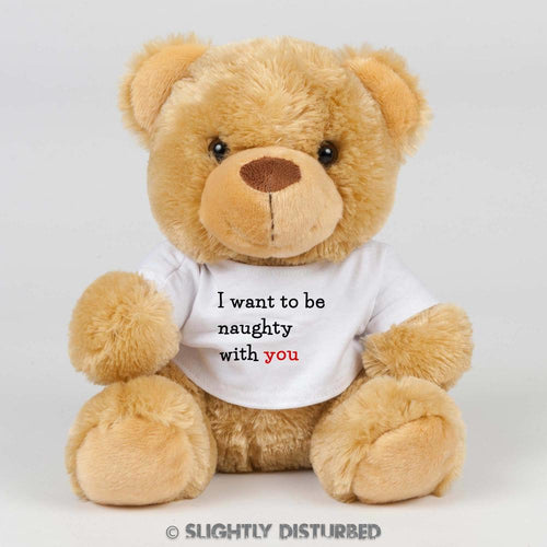 Naughty With You Teddy Bear - Cuddly Toy - Slightly Disturbed