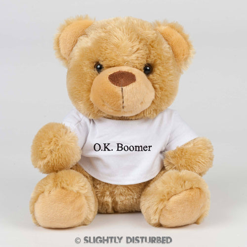 OK Boomer Teddy Bear - Cuddly Toys - Slightly Disturbed
