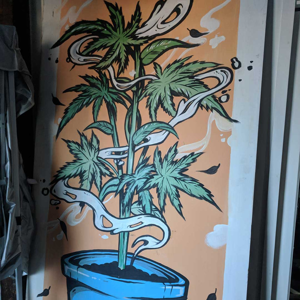 Cool Street Art Marijuana Painting