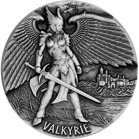 Valkyrie, The Chooser of the Slain-Silver Coin by Choice Mint.