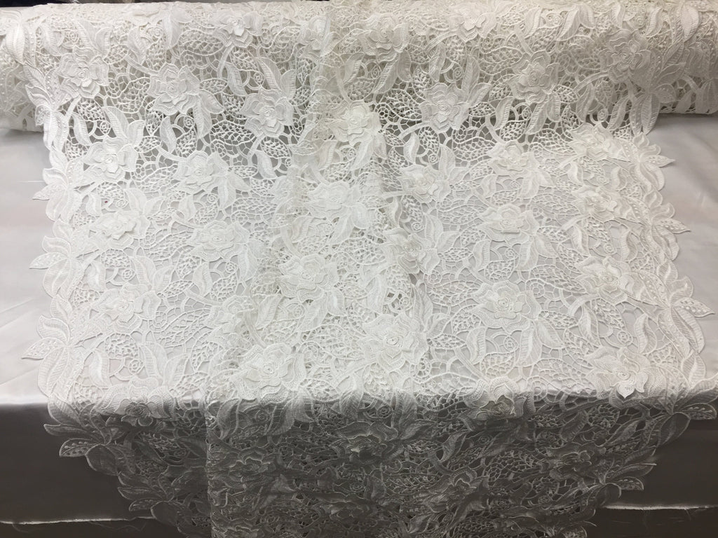 ivory guipure lace fabric