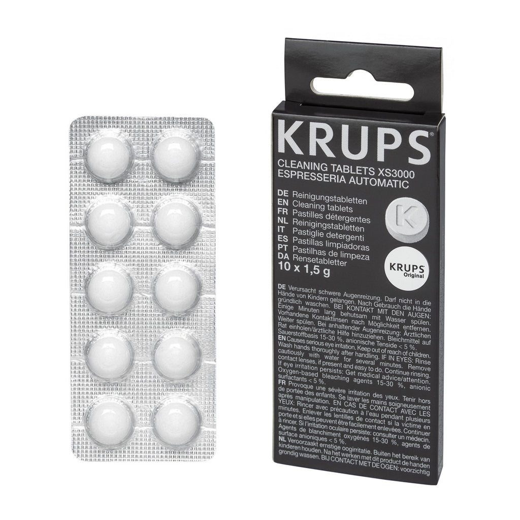 Cleaning Tablets Pack 10 XS3000 For Krups Coffee Makers 