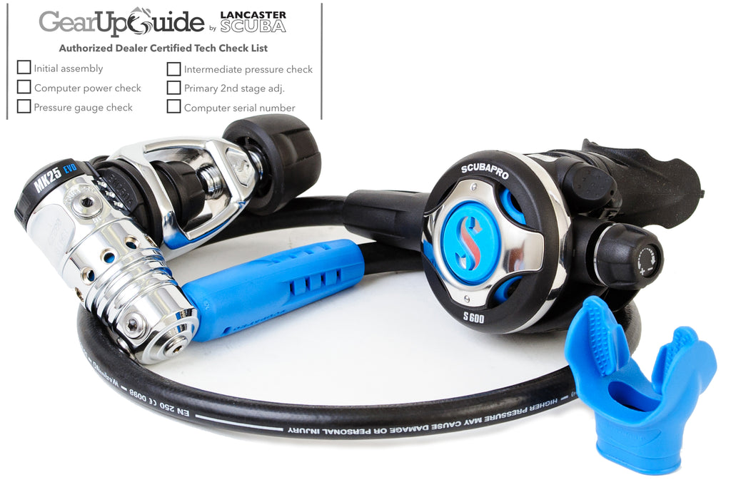 Scubapro MK25 EVO / S600 Scuba Regulator GupG Pressure Test Checklist