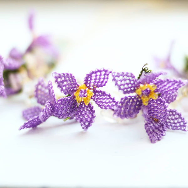 purple oya flowers