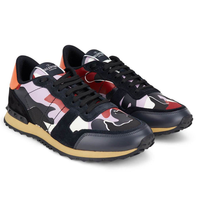 valentino navy camo rock runners