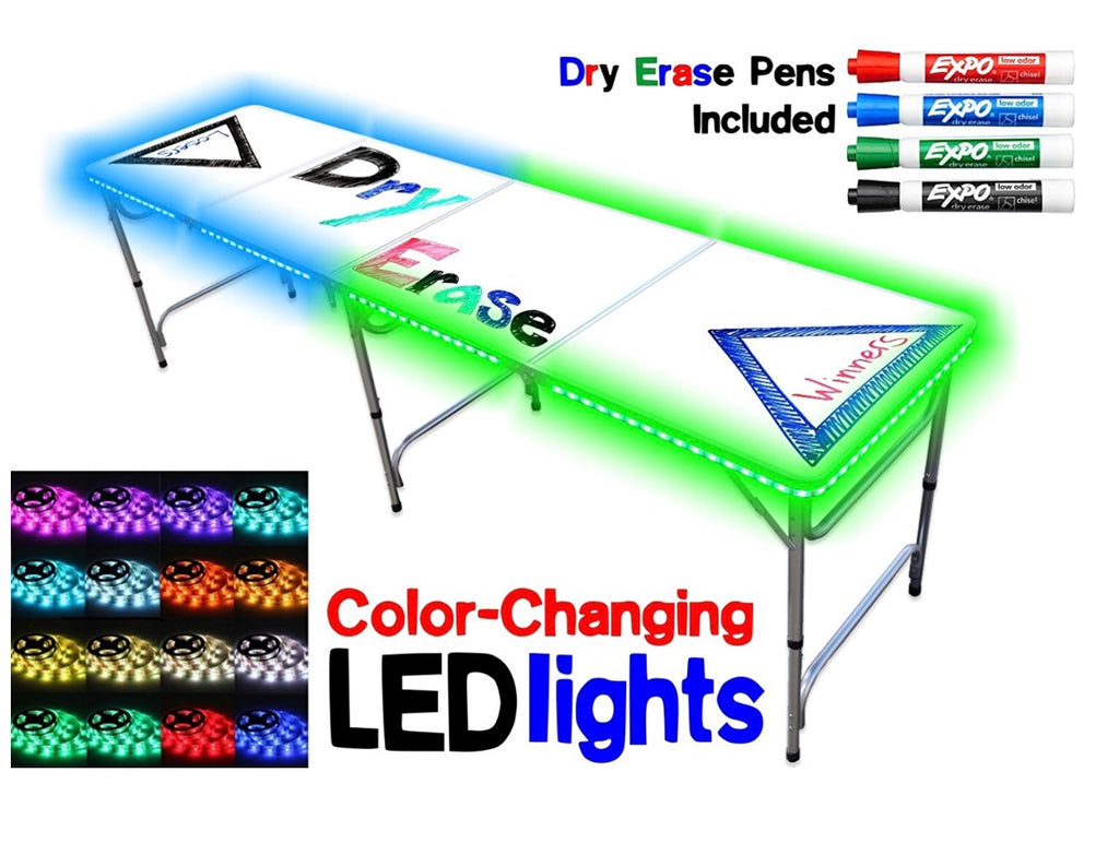 whiteboard beer pong table