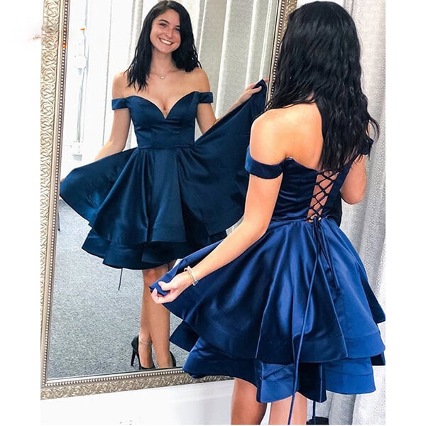 homecoming dresses navy blue