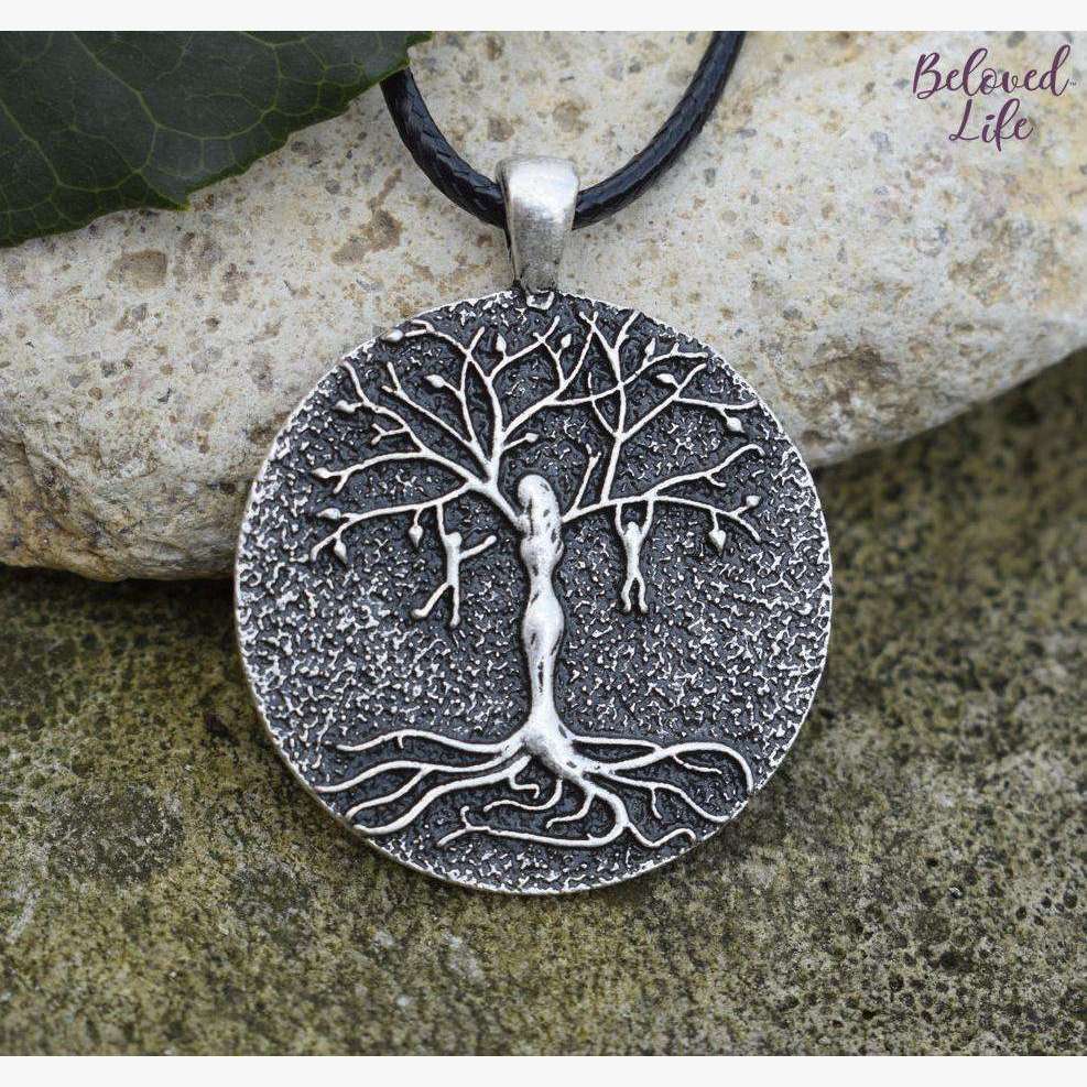 mother and child tree of life pendant