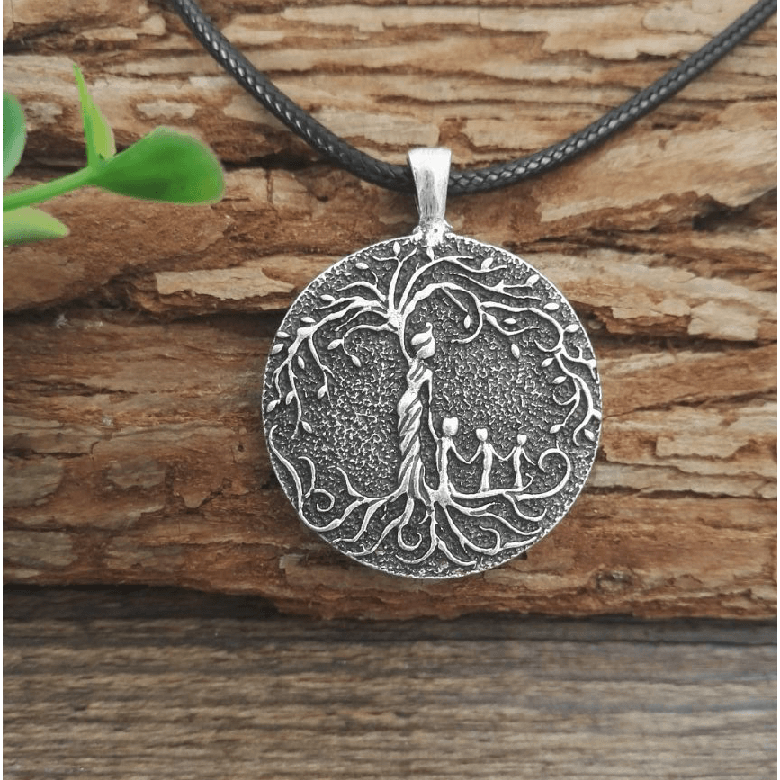 Mom \u0026 3 Child 'Tree of Life' Pendant 