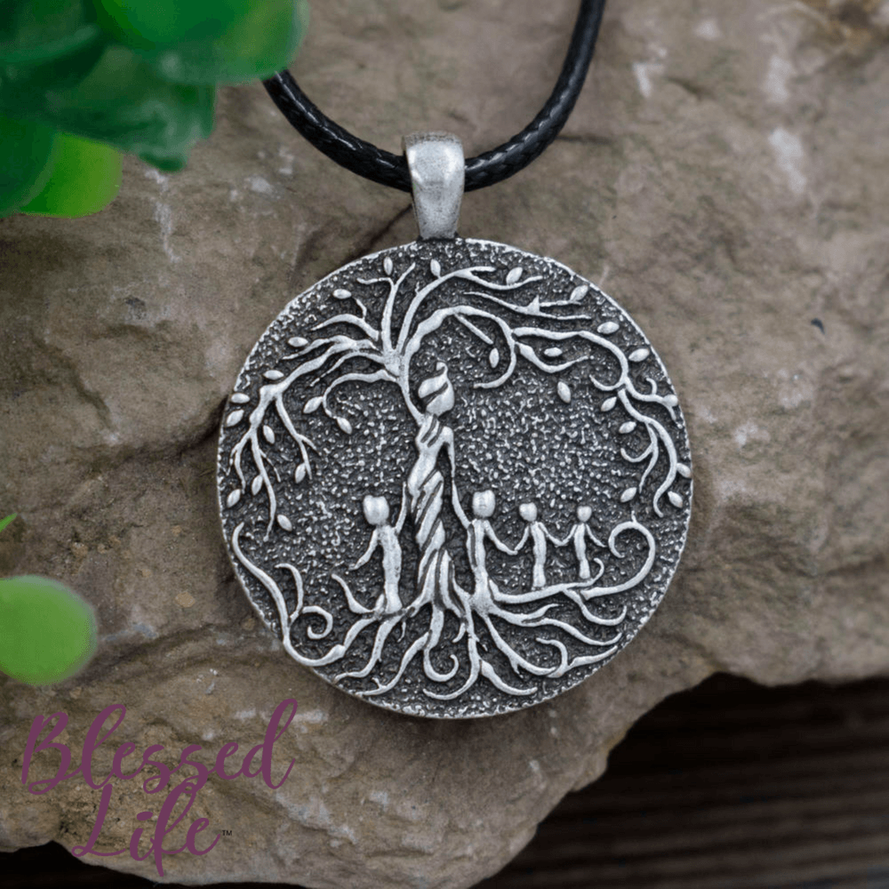 mother and child tree of life pendant