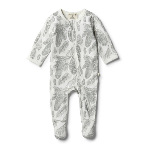 Wilson + Frenchy - Organic Little Spruce Zipsuit